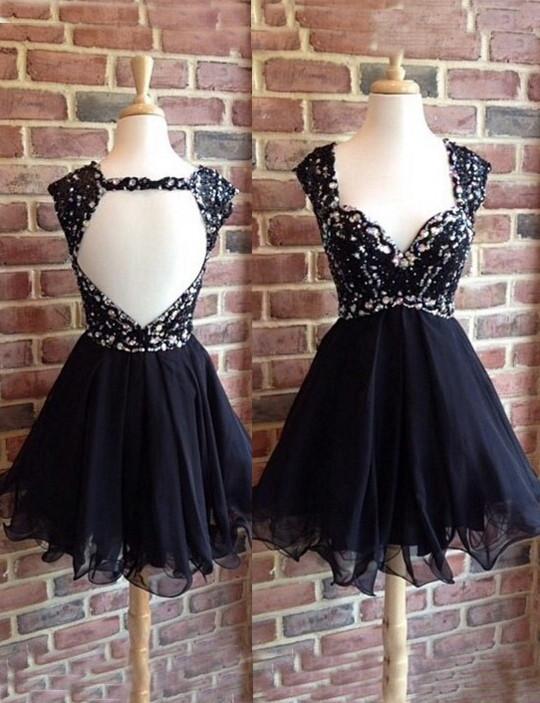 Black Homecoming Dress,tulle Homecoming Dress,cute Homecoming Dress,homecoming Dress,short Prom Dress,fashion Homecoming Gowns,black Sweet 16
