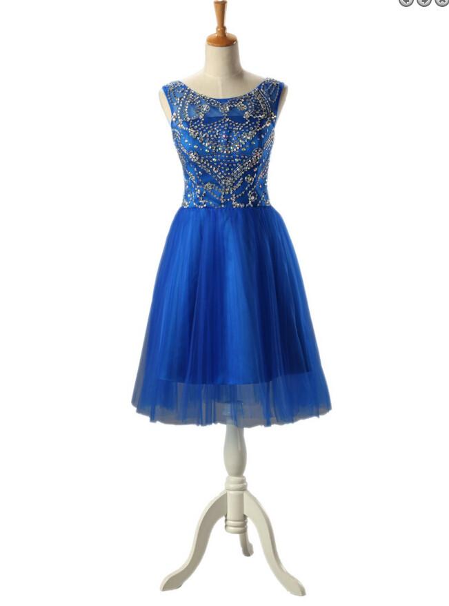 Royal Blue Homecoming Dress,simple Homecoming Dresses,beading Homecoming Gowns,short Prom Gown,sweet 16 Dress,bling Homecoming Dresses,cocktail