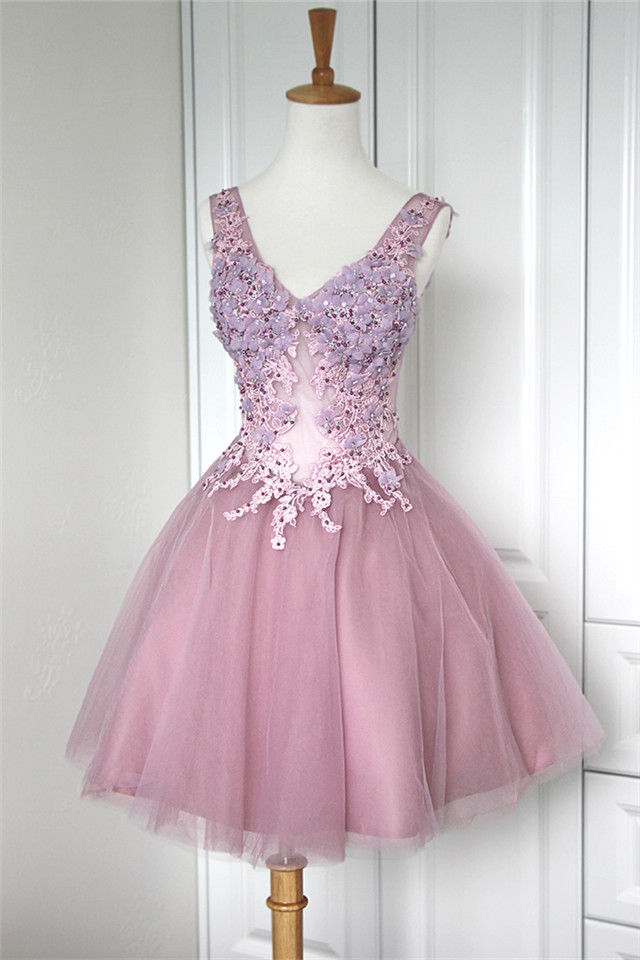 short pink sweet 16 dresses