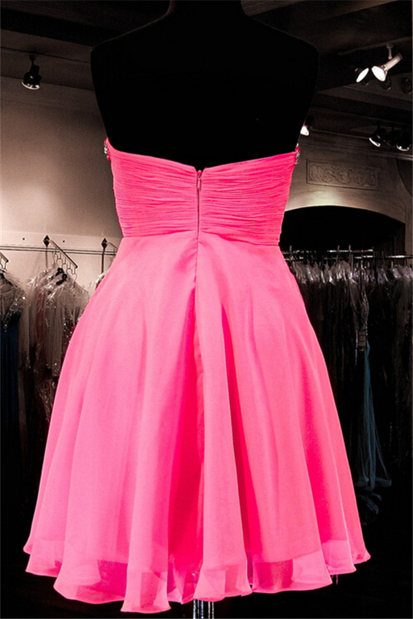 Pink Dress,Light Pink Dresses,Chiffon