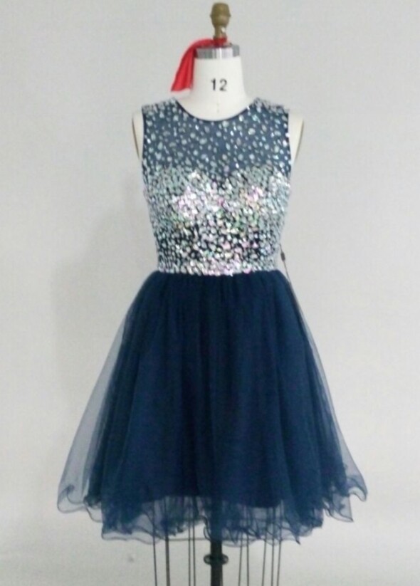 Navy Blue Homecoming Dress,lace Homecoming Gown,tulle Homecoming Gowns,ball Gown Party Dress,short Prom Dresses,lace Formal Dress For Teens