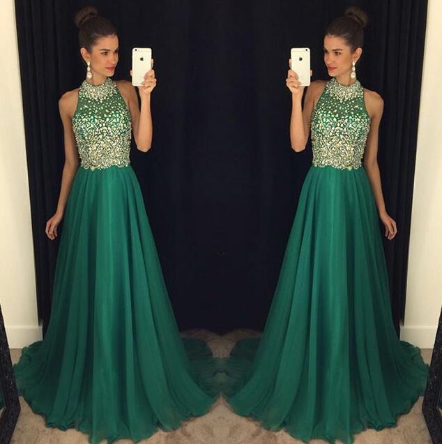 Backless Prom Dresses,green Prom Gowns,green Prom Dresses 2016, Party Dresses 2016,long Prom Gown,prom Dress,sparkle Evening Gown,sparkly Party