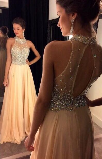 Prom Dresses, Evening Gowns,simple Formal Dresses,prom Dresses,teens Fashion Evening Gown,beadings Evening Dress,party Dress,chiffon Prom Gowns