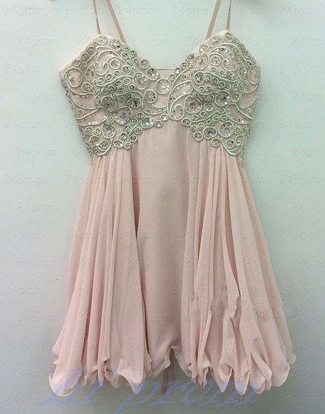 A Line Homecoming Dress,short Prom Dresses,chiffon Homecoming Gowns,blush Pink Party Dress,sparkly Formal Gown,cocktails Dress,sweet 16 Dress
