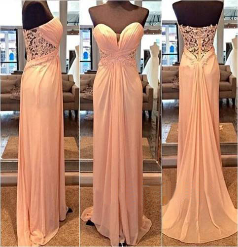 Sweetheart Prom Dresses,a-line Prom Dress,lace Prom Dress,simple Prom Dress,chiffon Prom Dress,simple Evening Gowns, Party Dress,elegant Prom