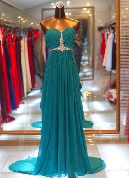 Sweetheart Prom Dress,a-line Prom Dress,chiffon Prom Dress,sequined Prom Dress