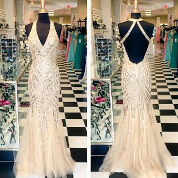 Glitter Prom Dress,halter Prom Dress,v-neck Prom Dress,mermaid Prom Dress