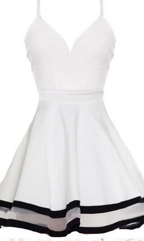 cute dresses white