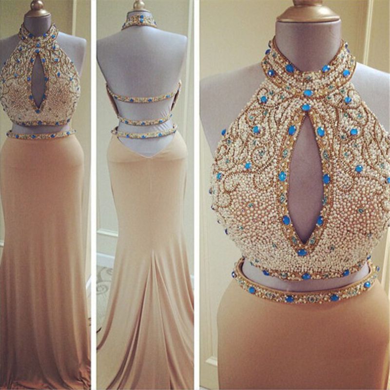 Two Pieces Mermaid Design Prom Dresses, Custom Color Satin Prom Dresses Two Pieces Mermaid Design Prom Dresses, Custom Color Satin Prom Dresses
