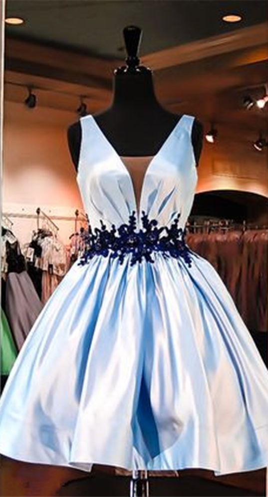 Satin Prom Dress,sleeveless Evening Dress,short Prom Dress, Fashion Evening Dress,2017 Prom Dress,
