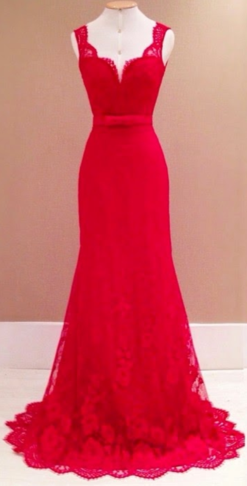 Red Prom Dresses,charming Evening Dress,prom Gowns,lace Prom Dresses,2017 Prom Gowns,red Evening Gown,backless Party Dresses