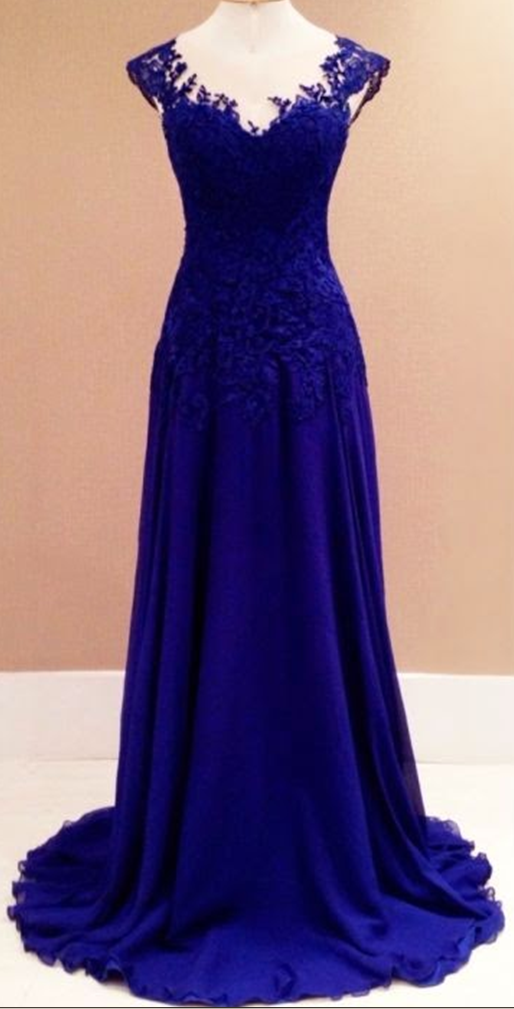 Mermaid Prom Gown,Royal Blue Evening Gowns,Party Dresses,Mermaid ...