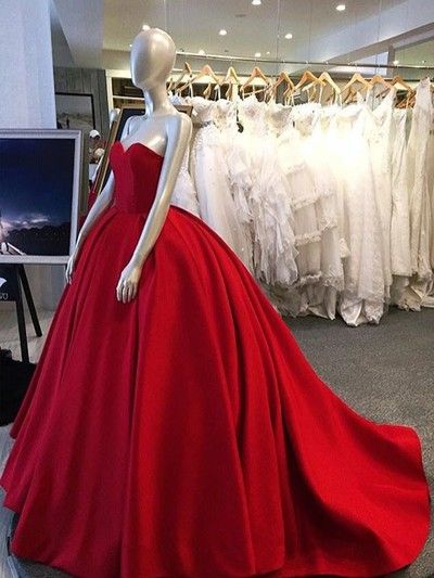 Red Prom Dress,Ball Gown Prom Dress ...