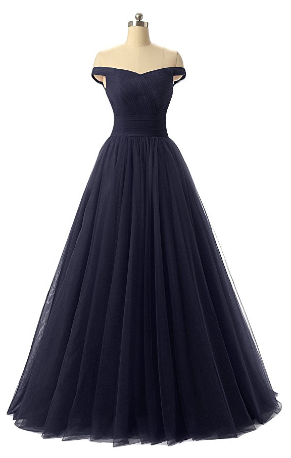 Nina A-line Tulle Prom Formal Evening Homecoming Dress Ball Gown Nnd016