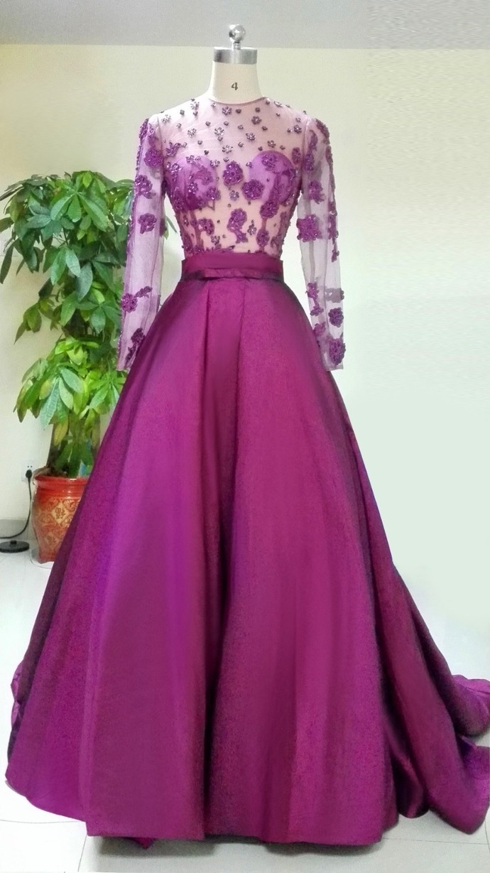Prom Dress, Long Sleeve Evening Dress,sexy Evening Dress,long Prom Dresses,formal Dress,floor-length Prom Dresses,wedding Guest Prom Gowns,