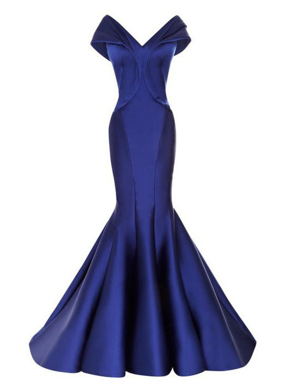 Sleeveless Floor Length Women Formal Gowns 2017 Actual Images Royal Blue Satin Mermaid Long Evening Dresses