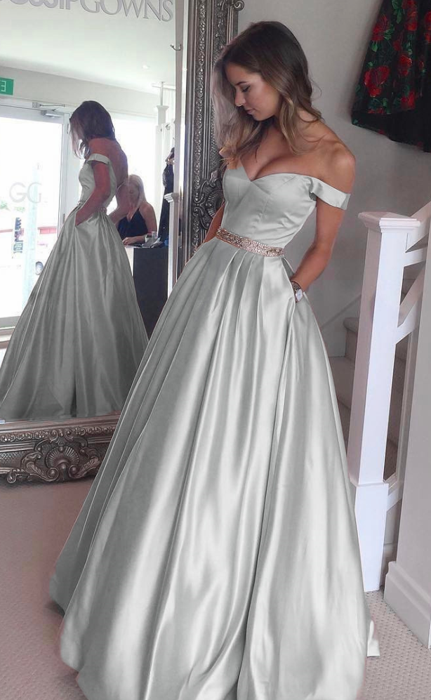 Sweetheart Prom Dresses,Off The Shoulder Gowns,Ball Gowns Prom Dresses