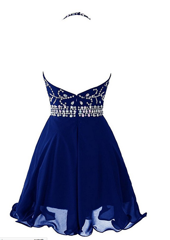 Halter A-Line Short Homecoming Party Dress