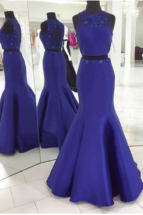Pieces Prom Dress With Keyhole Back