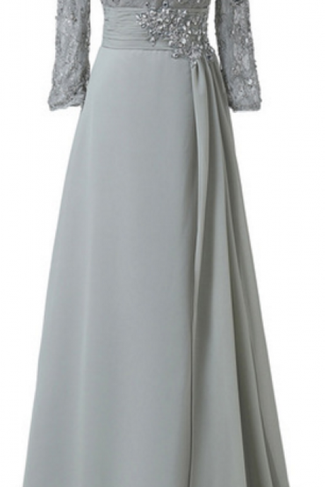 Long Gray Dress Elegant Formal Prom Dress Bridesmaid Dresses Evening Dress Dress Long Evening Dress Prom Dress With Crystal High Slit Dress Lace,