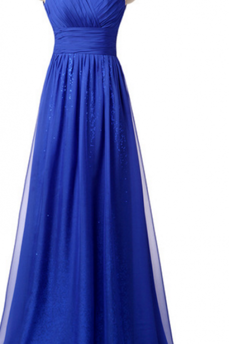For Special Occasions, Wear A Blue Long Blue Dress For A Formal Dress