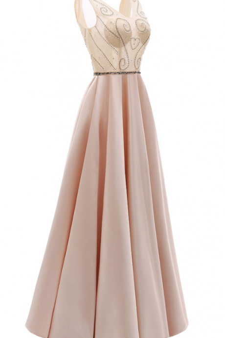 Wear a v-neck ball gown for special occasions evening dresses