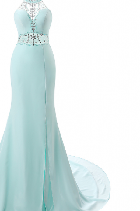 The Mermaid Ball Gown, The Aqua Dress, The Elegant Long Ball Gown, The Evening Dress Was