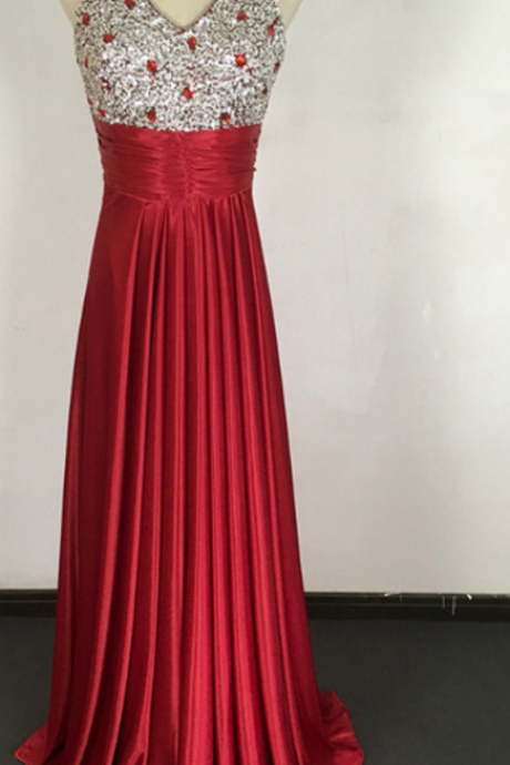 The evening gown with elegant floor length, the new elegant a silk satin dress gown