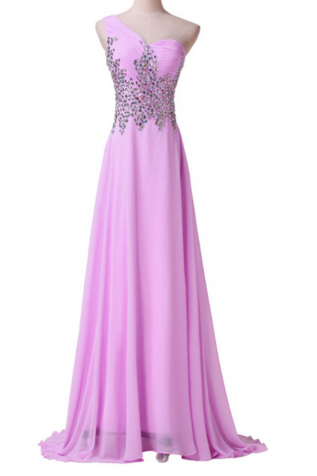 Elegant Fashion Women Wear A Shoulder Ball Gown With A Ball Gown For The Summer