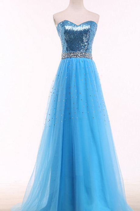 A Bright Blue Ball Gown With A Golden Tulle Gown And A Formal Gown Of Crystal Sex Evening Dresses