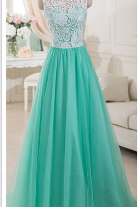 With Lace Top,prom Dresses Long,mint Tulle Prom Dresses,prom Dresses Plus Size,a-line Prom Dresses