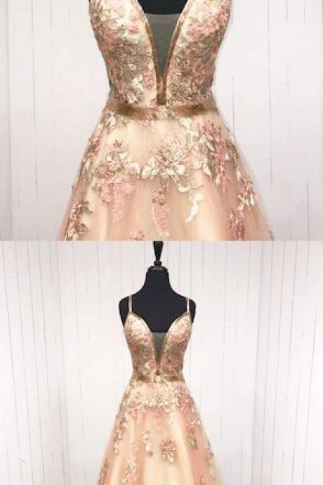 Lace Long Prom Dress,lace Evening Dress