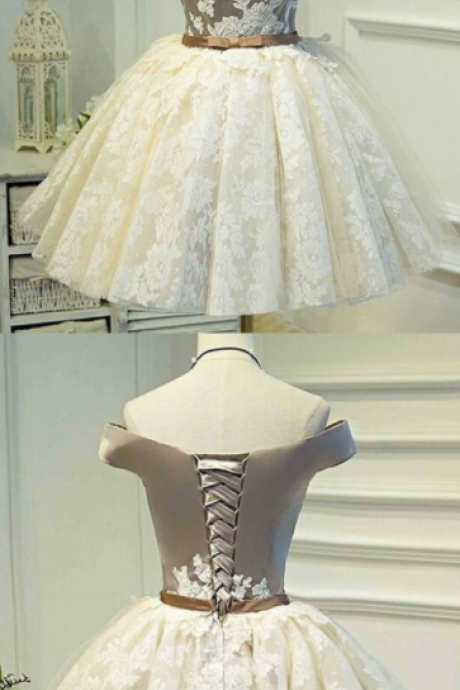 Sleeveless Ivory Homecoming Prom Dresses Fetching Short A-line/princess Bandage Lace Up Dresses