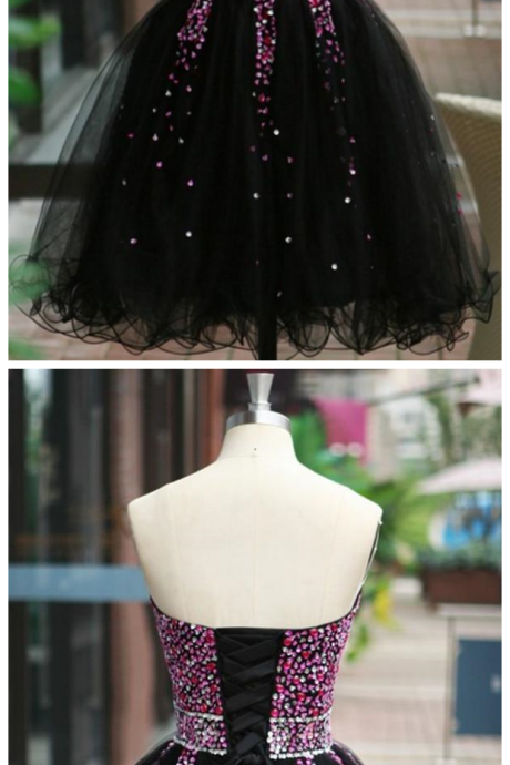 Sexy Sequins Beaded Sweetheart Prom Dress Homecoming Dress