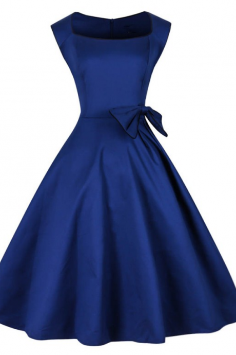 Navy Blue Short Satin Homecoming Dress, Cap Sleeve Mini Dress,Homecoming Dress