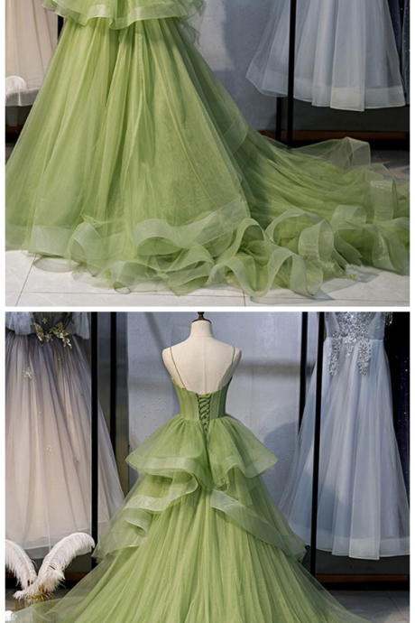 Charming Spaghetti Straps A-line Prom Dresses, Evening Dress Prom Gowns, Formal Women Dress,prom Dress