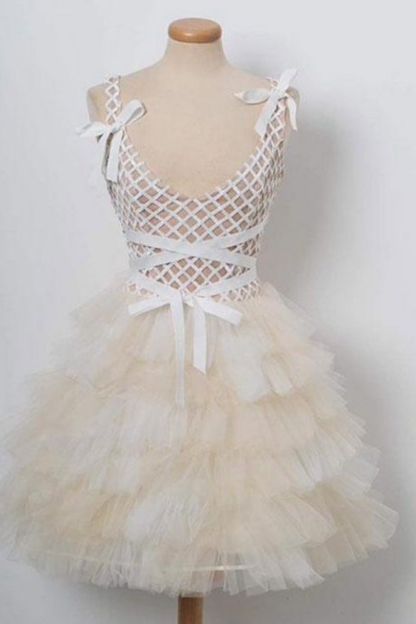 Tulle Short Prom Dress.homecoming Dress