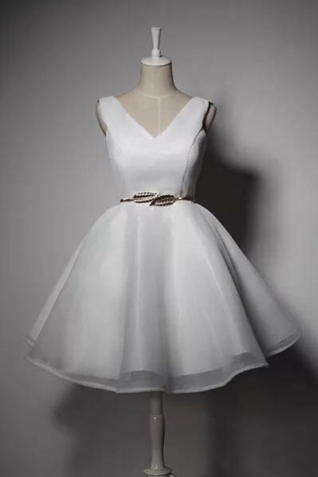 White Prom Dress,a Line Prom Dress,fashion Homecoming Dress,sexy Party Dress,custom Made Evening Dress