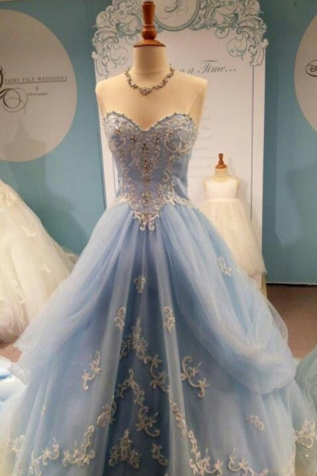 High Quality Prom Dress,Noble Prom Dress,Sweetheart Prom Dress,Tulle Prom Dress,Appliques Prom Dress
