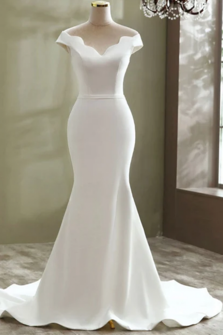 Prom Dresses Wedding Dress Elegant Mermaid Wedding Dress Floor Length Custom Wedding Dress Bridal Gown Wedding Gown Bridal Dress