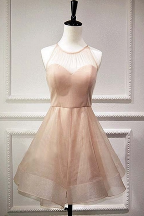 Homecoming Dresses Stylish A line ,tulle short prom dress,homecoming dresses