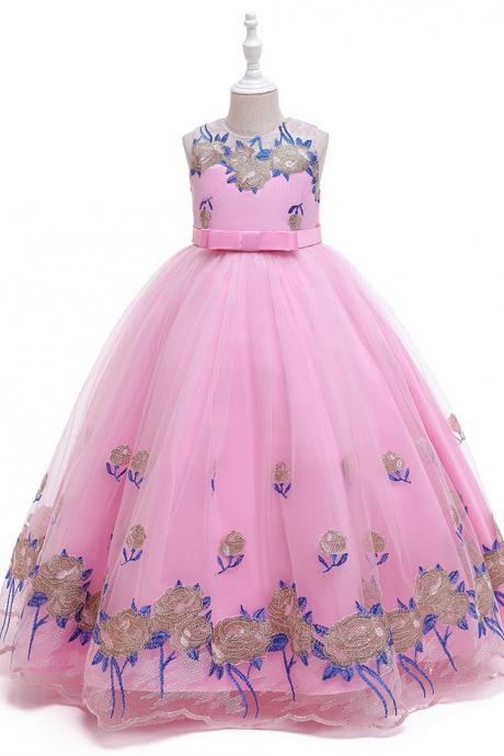 Children's dress, European and American Princess dress, Flower Girl Wedding Dress
