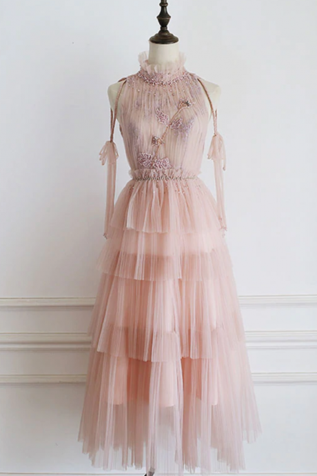 Prom Dresses,tulle Lace Prom Dress, Tulle Lace Formal Dress