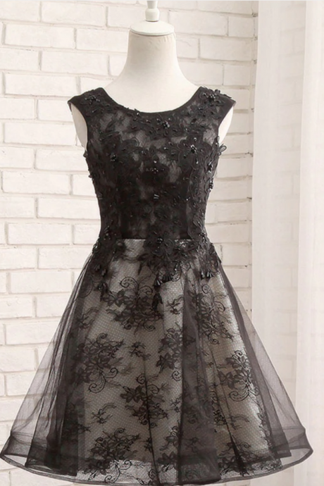 Homecoming Dresses, Lace Short Prom Dress, Evening Dres