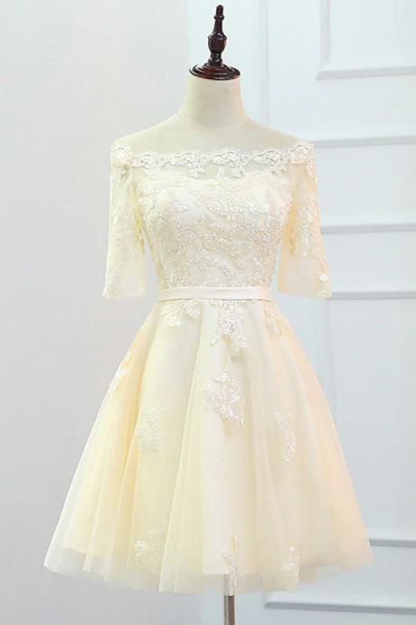 Homecoming Dresses,lace Short Prom Dress,evening Dress