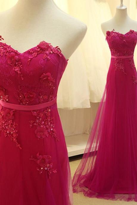 Lace Prom Dresses, Pink Evening Dress,sweetheart Prom Dress,tulle Prom Dress,lace Prom Gown,sexy Prom Dress,long Prom Gown,modest Evening Gowns