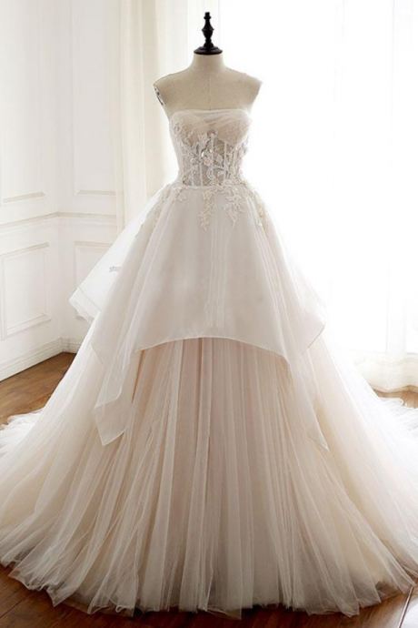 Prom Dresses,tulle Lace Long Prom Dress, Tulle Lace Wedding Dress