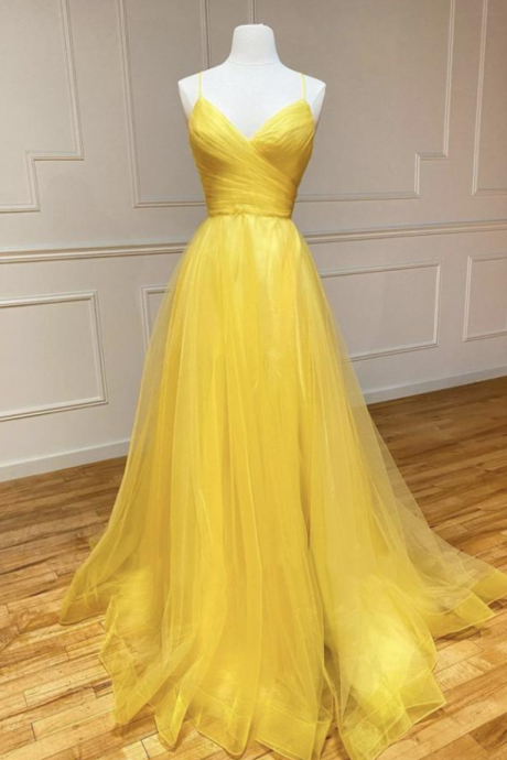 Prom Dresses,tulle Long A Line Prom Dress Evening Dress