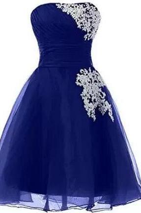 Homecoming Dress,backless Prom Dress,short Evening Dress With Appliques