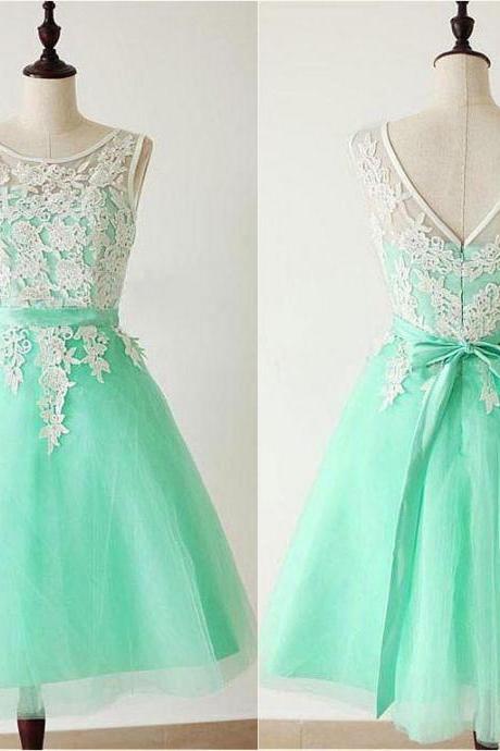 Princess Short Lace Bridesmaid Dresses,short Mint Bridesmaid Dresses,lace Homecoming Dresses